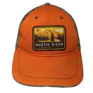 Rustic Ridge Snapback Orange Realtree Camo One Size Mountain Patch Hunting Hat